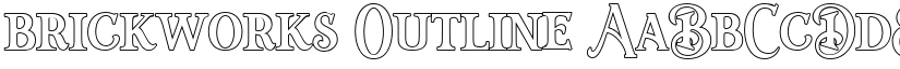 brickworks Outline font