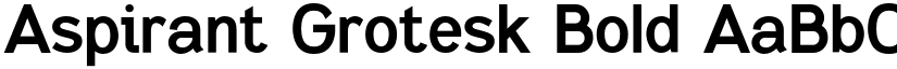 Aspirant Grotesk Bold font