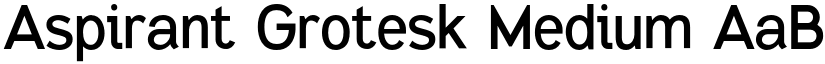 Aspirant Grotesk Medium font
