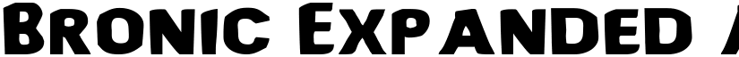 Bronic Expanded font
