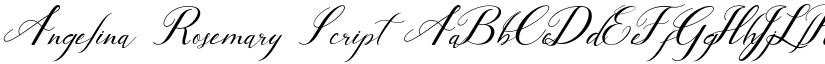 Angelina Rosemary Script font