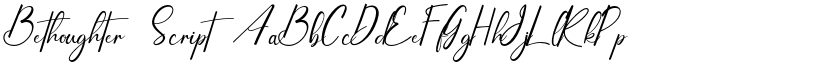 Bethoughter Script font