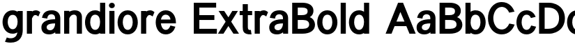 grandiore ExtraBold font