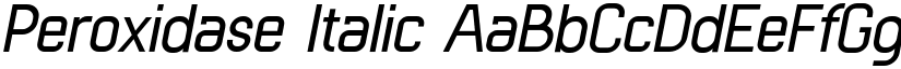 Peroxidase Italic font