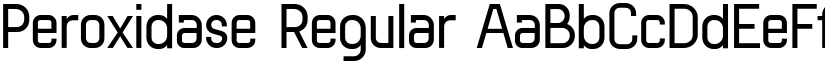 Peroxidase Regular font