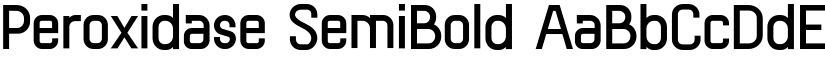 Peroxidase SemiBold font