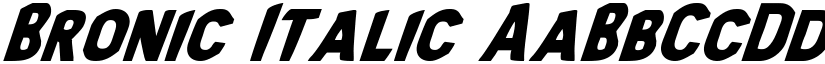 Bronic Italic font