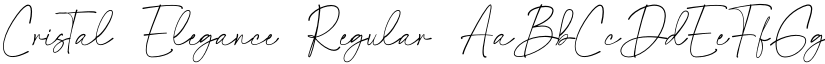 Cristal Elegance Regular font