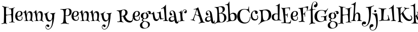 Henny Penny Regular font