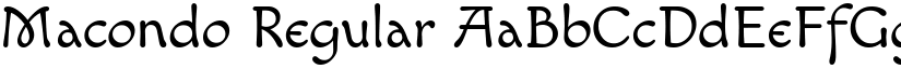 Macondo Regular font