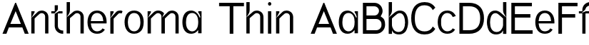 Antheroma Thin font