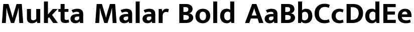 Mukta Malar Bold font