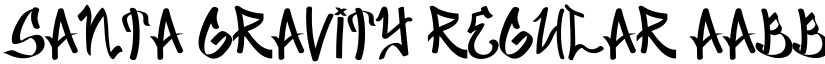 Santa Gravity Regular font