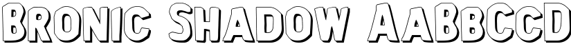 Bronic Shadow font