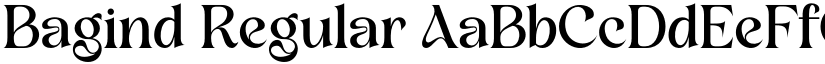 Bagind Regular font