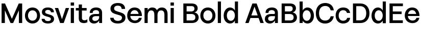 Mosvita Semi Bold font