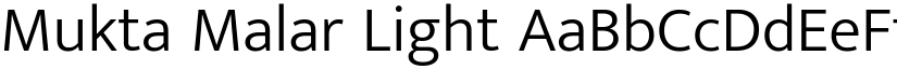 Mukta Malar Light font