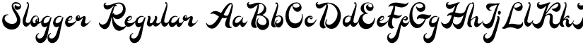 Slogger Regular font