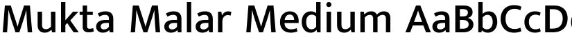 Mukta Malar Medium font