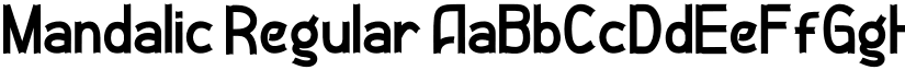 Mandalic Regular font