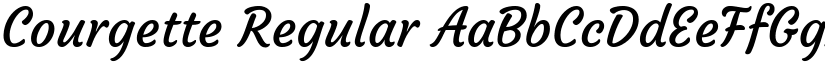 Courgette Regular font