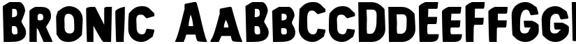 Bronic font