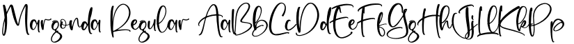 Margonda Regular font