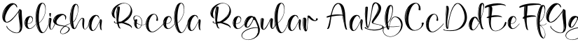 Gelisha Rocela Regular font