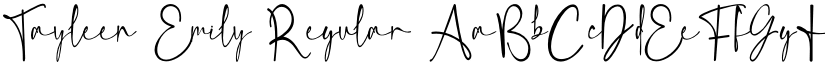 Tayleen Emily Regular font