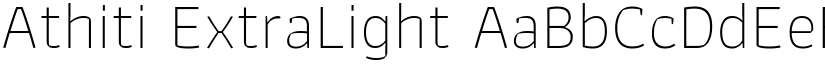 Athiti ExtraLight font