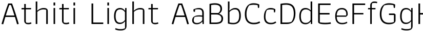 Athiti Light font