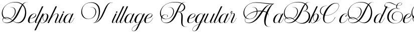 Delphia Village Regular font