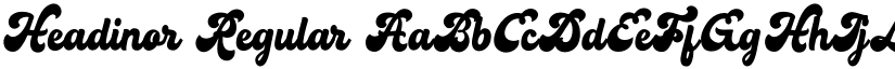 Headinor Regular font