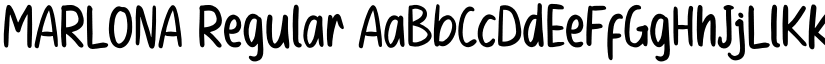 MARLONA Regular font