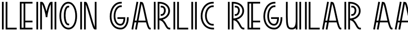LEMON GARLIC Regular font