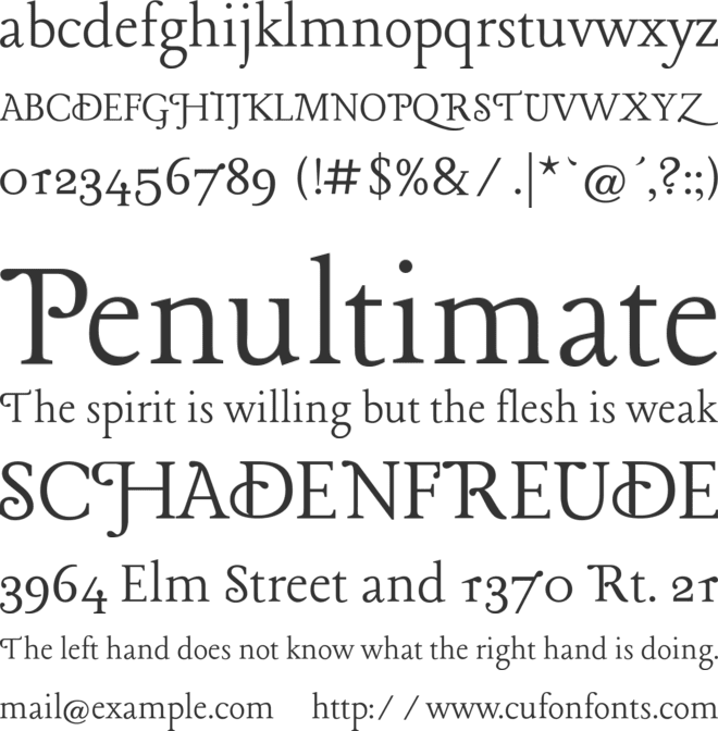 Lancelot font preview