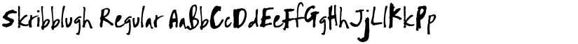 Skribblugh Regular font