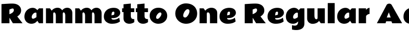 Rammetto One Regular font