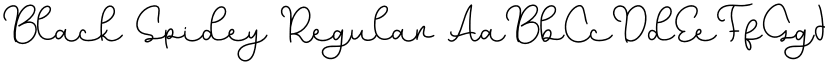 Black Spidey Regular font