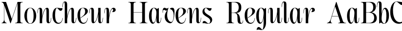 Moncheur Havens Regular font