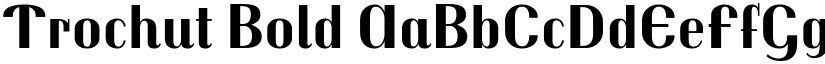 Trochut Bold font