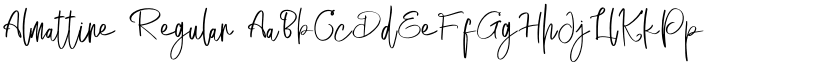 Almattine Regular font