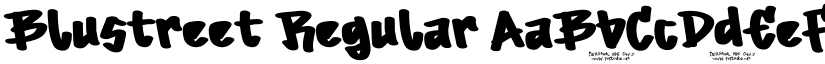 Blustreet Regular font