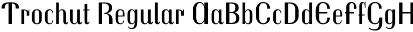 Trochut Regular font