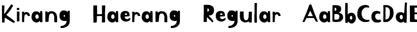 Kirang Haerang Regular font
