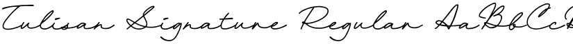 Tulisan Signature Regular font
