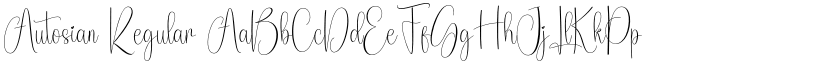 Autosian Regular font