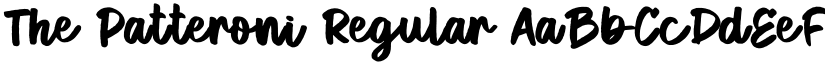The Patteroni Regular font