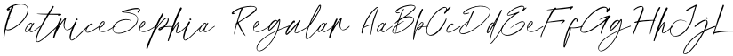 PatriceSephia Regular font