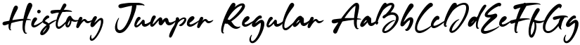 History Jumper Regular font